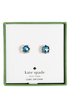 Kate Spade New York boxed round stud earrings | Nordstromrack New York Square, Round Stud Earrings, Huggie Hoop Earrings, Keep Jewelry, Leather Gloves, Kendra Scott, Kate Spade New York, Accessories Earrings, Prong Setting