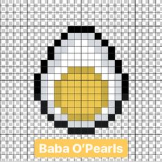 a pixellated image with the words baa o'pearls on it