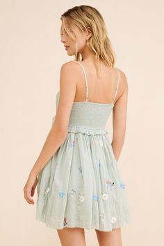 Rent Alana Babydoll Dress from Nuuly. Pick 6 items for $98/month. Free shipping + returns. Sleeveless Floral Embroidery Mini Dress For Daywear, Sleeveless Mini Dress With Floral Embroidery For Daywear, Cotton Dress With Smocked Bodice And Spaghetti Straps, Cute Spaghetti Straps Dress For Garden Party, Cute Spaghetti Strap Dress For Garden Party, Daywear Dresses With Smocked Bodice And Spaghetti Straps, Flowy Spring Dress With Spaghetti Straps, Cute Midi Length Dress, Green Spaghetti Strap Dress With Smocked Back