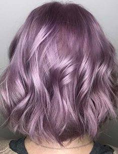 Muted Fashion Colors Hair, Hair Trends 2023 Color Purple, Purple Hair Fair Skin, Purple Gray Hair Color, Blonde Fall Hair Color 2023, Smokey Amethyst Hair Color, Purple Hair Fade, Winter Hair Color For Pale Skin, Pink Purple Hair Color