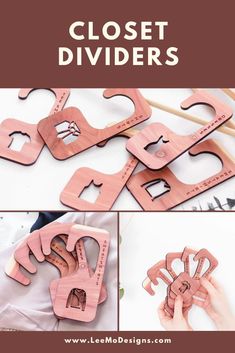 the instructions for how to make wooden clothes hangers that are made from wood and paper