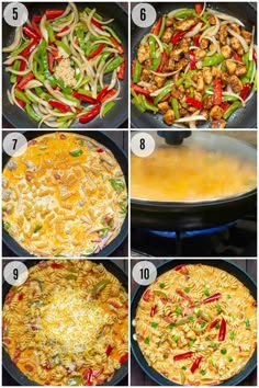 the steps to make chicken noodle skillet