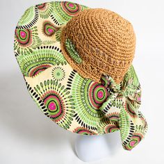 Beach Straw Summer Sun Hats For Women Fits 21.5-23 inches head size. Sun protection - UV UPF. Foldable & packable sun hats for women convenient to carry along, fits any handbag or backpack. This summer casual hat is great for any summer outdoor activity - beach, traveling, vacation. Back to My Handmade Shop   https://www.etsy.com/shop/ChristianLido/ Thank you for visiting ChristianLido on Etsy! Adjustable Bucket Hat With Curved Brim For Sunbathing, Adjustable Short Brim Hat For Sunbathing, One Size Flat Brim Sun Hat For Vacation, Flat Brim Beach Hat With Uv Protection, Wide Brim Hat For Beach Season Vacation, Wide Brim Hat For Beach Vacation, Flat Brim Hat With Uv Protection For Beach, One Size Sun Hat With Short Brim For Sunbathing, Adjustable Curved Brim Hat For Sunbathing