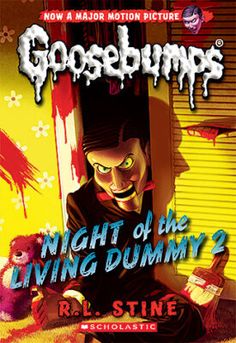 the cover to goosebumps night of the living dummy 2 by r l stine