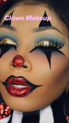 Clown Makeup Looks, Halloween Makeup Sugar Skull, Circus Makeup, Halloween Makeup Clown, Holloween Makeup, Scary Clown Makeup, Creepy Makeup, Pierrot Clown, Creepy Halloween Makeup