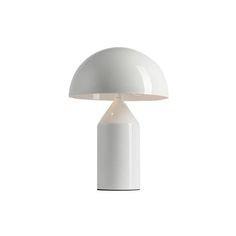 a white table lamp on a white background