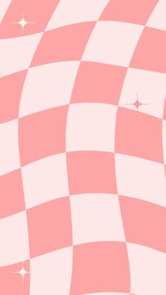 an abstract pink and white checkered background with stars