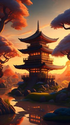 Architecture Wallpapers, Japanese Wallpaper Iphone, Natural Wallpaper, Japan Temple, Japanese Pagoda, Warrior Concept Art, Geisha Art, Japanese Temple