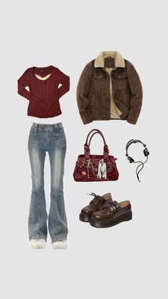 #myfirstshuffle #outfit #downtowngirl #aesthetic 2000 Outfit Ideas, 2000 Outfits, Fall Aesthetic Outfit, Shopping Essentials, Autumn Fits, Thrifted Outfits, Outfit Inspo Casual