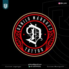 the logo for an italian tattoo shop