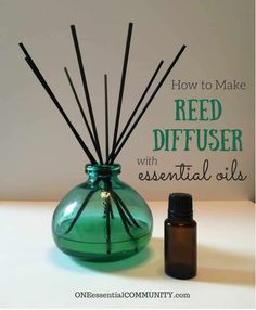 Reed Diffuser Recipe, Diy Reed Diffuser, One Essential Community, Diy Oil Diffuser, Diy Essential Oil Diffuser, Diffuser Diy, Essential Oil Reed Diffuser, Reed Diffuser Oil