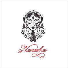 a woman's face with the word nambakar written in red and black