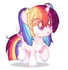 an image of a cute little pony with stars on it