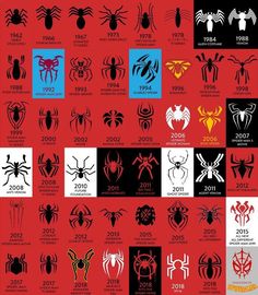 an image of different types of spider logos