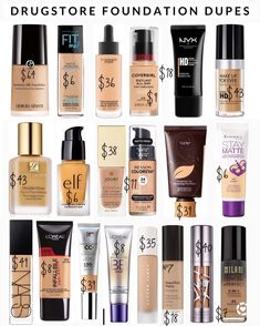 Makeup Basics, Penyimpanan Makeup, Face Charts, Drugstore Foundation, Makeup Artist Tips, Face Makeup Tips, Elf Cosmetics, Face Beauty