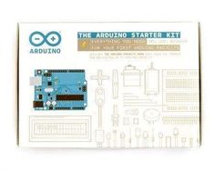 the arduino starter kit is shown in its package with instructions on how to use it