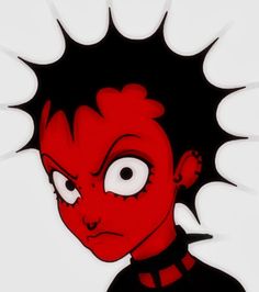 an image of a cartoon character with spiky hair