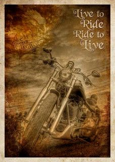 a motorcycle is shown with the words live to ride