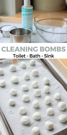 Cleaning bombs are one of the best-kept secrets out there! Instead of scrubbing your toilets, drains, and garbage disposals, why not let a magic combination of ingredients do it for you? Here’s how cleaning and toilet bombs work, and how to make them at home. #cleaningbombs #naturalcleaning #greencleaning #cleaning #greenliving #gardentherapy Diy Toilet Bombs, Motivation Cleaning, Garbage Disposal Cleaner, Disposal Cleaner, Homemade Cleaning Supplies, Cleaning Inspiration, Natural Cleaning Recipes, Garden Therapy, Homemade Cleaning Solutions