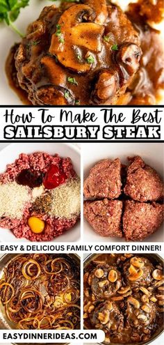 how to make the best salisbury steaks with easy and delicious family comfort dinner recipe