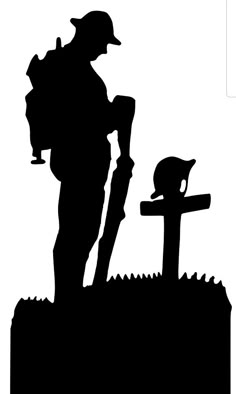 the silhouette of a man with a backpack is holding a saw and standing next to a bench