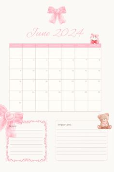 For my coquette girlies out there!  Bring a touch of coquette elegance to your daily planning with my June 2024 calendar! Perfect for those who love to blend functionality with a hint of whimsical charm.   Its FREE. Comment to get it :) #calendar #coquette #pink #cute #feminine #vintage #aesthetic #pinkaesthetic #juneplanner #illustration #goodnotes #notability #printable #free #goodnotes #notability June Calendar 2024 Aesthetic, Coquette Schedule Template, Pink Calendar Aesthetic, June 2024 Calendar, Calender 2024 Aesthetic Printable, Coquette Calendar, June 2024 Calendar Printable, Cute June Calendar 2024, Calendar June 2024