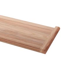 a wooden cutting board on a white background