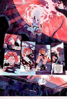 an image of a comic strip with red hair