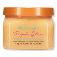 Tropic Glow Firming Sugar Scrub - Tree Hut | Ulta Beauty Tree Hut Tropic Glow, Preppy Products, Shea Sugar Scrub, Amazon Cart, Shower Essentials, Bday Wishlist, Shower Products, Cupuacu Butter, Holiday Wishlist