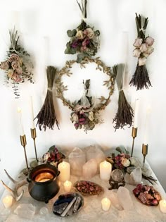 Alter Ideas, Witchy Business, Witch Altar, Altar Space, Witch Room, Wiccan Decor, Altar Ideas, Witch Things