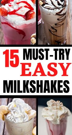 Want to make easy milkshakes? Don't worry you're in the right place. I like easy milkshakes and these are  milkshakes you'll like. If you'll like to make milkshakes then this pin is for you so don't hesitate and check them out. #easymilkshakes #easymilkshake Milkshake Recipe Easy, Homemade Milkshake, Sweetened Condensed Milk Recipes, Milkshake Flavours, Best Milkshakes, Health Drinks Recipes, Sweet Smoothies, Smoothie Drink Recipes