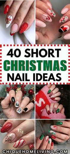 Cute Christmas Gel Nails Short, Clear Nail Christmas Designs, Christmas Theme Nails Short, Christmas Lights Gel Nails, Cute Nail Designs For Winter Short, Nail Christmas Tree Design, Cool Christmas Nails Design, Christmas Fingernail Art, Christmas Nails Olaf