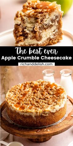 the best ever apple crumble cheesecake recipe