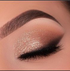 Bridal Eye Makeup, Cute Eye Makeup, Make Up Inspiration, Glitter Eye Makeup