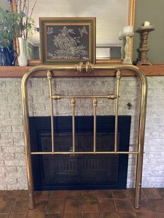 Gorgeous Brass Vintage twin size headboard! Very sturdy and pretty with the ornate bobbles. Headboard only, no frame.  Shipping is via UShip. US mainland destinations only please :)  See photos for age related wear.  All of our items and vintage or antique, so they may show signs of age and wear. We do our best to show in pictures, and only sell things we would be proud to display and use in our home!  Thanks for shopping! Brass Headboard, Twin Size Headboard, Vintage Twins, Beds And Headboards, Bedroom Furniture Beds, Headboards, Be Proud, Headboards For Beds, Our Home