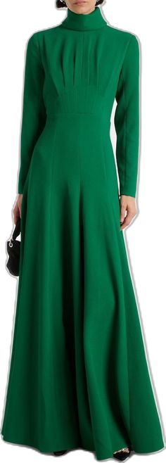 Elastane A-line Party Dress, Formal Long-sleeve Elastane Maxi Dress, Formal Long Sleeve Maxi Dress In Elastane, Fitted Belted Maxi Dress For Work, A-line Elastane Midi Dress For Party, Green Chiffon Maxi Dress For Formal Occasions, Green Viscose Evening Dress, Flattering Elastane Maxi Dress, Elastane Maxi Dress With Flattering Silhouette