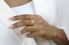 A nice jewelry for women that flaunts a pretty Rose Quartz, set in a timeless 14k gold-filled setting. This pink ring is customizable, especially if you are considering to give it as a present for a loved one. A lovely option of 14k engagement rings for women, promise rings and birthday rings. ☛ 𝒜𝐵𝒞 - Add Engraving - https://etsy.me/3CLxYPZ ☛ Ring size - Select the size you would like from the drop down menu ♥ Gemstone Type - Rose Quartz (Lab Created) ♥ Gemstone Size - 7x10mm ♥ Gemstone Cut - Simple Vintage Rings, Simple Stone Ring, Love Ring Gold, Dainty Rose, Oval Engagement Ring, Pretty Rose, Nice Jewelry, Engagement Rings For Women, Fancy Gifts