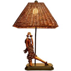 Kila Kila” Rattan Lamp Kim Taylor Reece, Hawaiian Artists, Grass Skirt, Life Mission, Rattan Lamp, Hula Girl, Old World Style, Island Style, Bedside Lamp