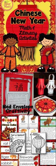 chinese new year's activities and crafts for kids to do in the classroom or at home