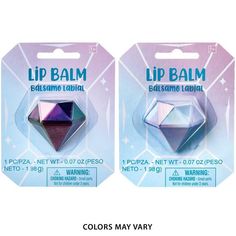 Add some sparkle to the party with this gem shaped lip balm. Lip Balm Packaging, Travel Size Items, Lip Balm Favors, 7th Birthday, Party Planning, Lip Balm, Travel Size Products, Party Favors, The Balm