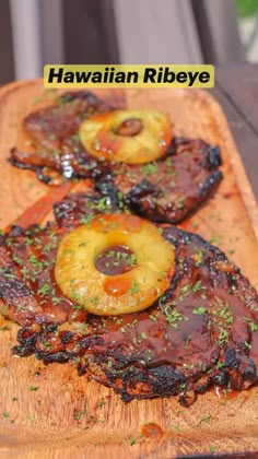 some food is laying out on a cutting board and ready to be eaten by someone