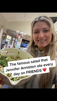 7.3M views76K likes4K comments10K sharesFacebook Reels from Christina Howell’s LifeBeautyFamous Jennifer Aniston salad she ate every day on... Friends Salad, Jennifer Aniston Salad Recipe, Jennifer Aniston Salad, Aniston Salad, High Cholesterol Foods, Body Cleanse Diet, Lunch Salad, Celebrity Diets, Food Salad