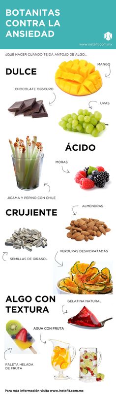 Botanas contra la ansiedad | InstaFit Baking Soda Beauty Uses, Idee Pasto Sano, Healthy Tips, Healthy Habits, Food Hacks, Fruits And Vegetables, Workout Food, Healthy Diet, Health Food