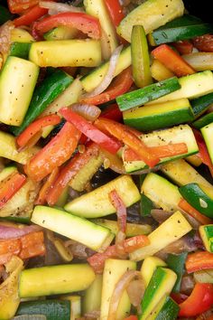 the vegetables are mixed together and ready to be cooked