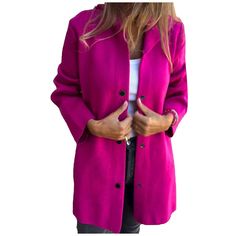 PRICES MAY VARY. Comfy Material:We use high-quality fabric and trendy design, so our women casual jacket is soft and comfortable with fair stretch, which means you can keep comfortable at all times.It's perfect for travel and does not wrinkle.****coat puffer jacket womens clothing womens winter jacket jean jacket for women trendy denim jacket flannel jacket women shacket women flannel jacket womens jackets faux leather jacket fall shirts fall fashion black leather jacket women women's clothing w Casual Chique Stijl, Stylish Winter Coats, Look Boho Chic, Chic Jacket, Style Désinvolte Chic, Blazer Casual, Style Casual Chic, Elegant Blazers, Cozy Coats