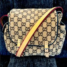 Gucci Diaper Bag Never Used, Brand New. In Great Condition! It’s A Discontinued Bag, That’s Hard To Find Gucci Diaper Bag, Bags Gucci, Gucci Bags, Baby Bag, Hard To Find, Gucci Bag, Diaper Bag, Bag Lady, Gucci