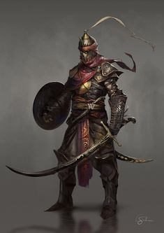 ArtStation - Ottoman Guard, Gianluca Rolli Guerriero Samurai, Knight Warrior, Knight Art