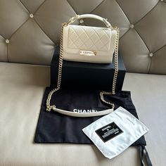 Chanel Handbag White Chanel Handbag White, Cream White, Chanel Handbags, Chanel Bag, Chanel, Bag Lady, Cream, Handbags, Color