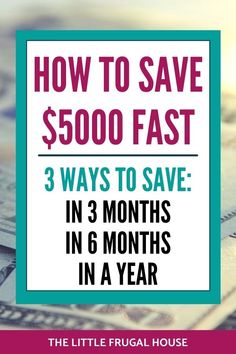 a pile of money with the text how to save $ 500 fast 3 ways to save in 3 months in 6 months in a year