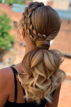 Preppy Hairstyles, Hairstyle Examples, Formal Hairstyles For Long Hair, Dutch Braid Hairstyles, Hair Braiding, Hot Hair Styles, Low Ponytail, Hairdo For Long Hair